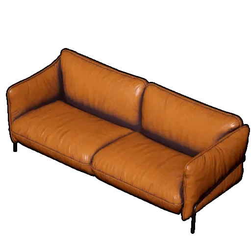 Palworld Leather Couch
